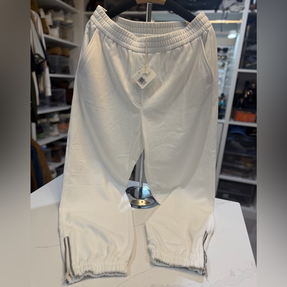 Brunello Cucinelli Monil Chain White Joggers